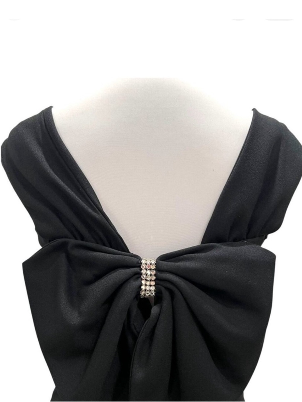Vintage Gown Small Formal Dress XS Midi Retro 50s Cocktail House of Bianchi Bow
